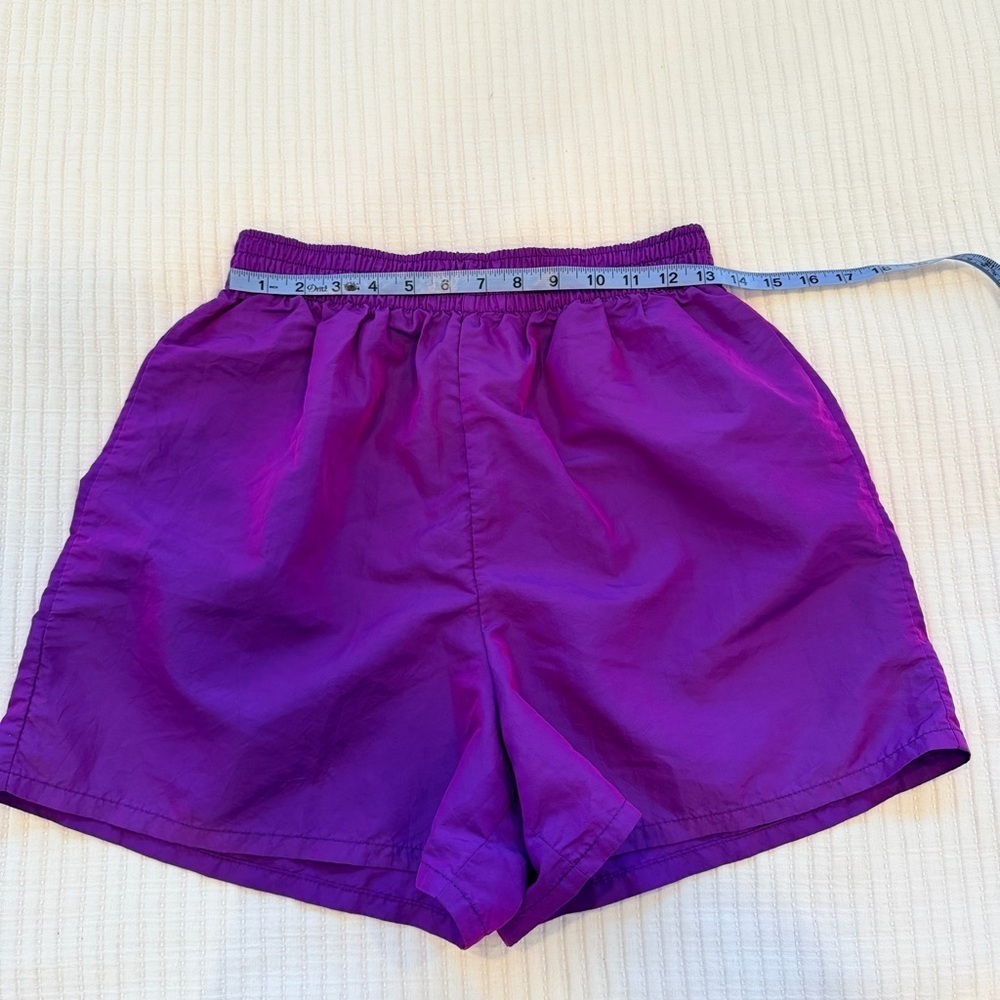Pacific Connections Vintage 80's Neon Purple Pull On Shorts 3" Inseam Size Large - Picture 8 of 10